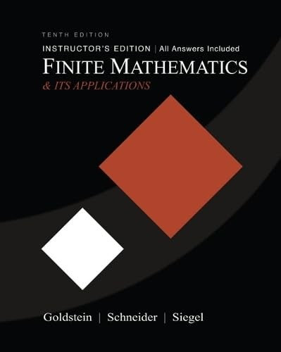Finite Mathematics & Its Applications