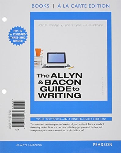 The Allyn & Bacon Guide to Writing
