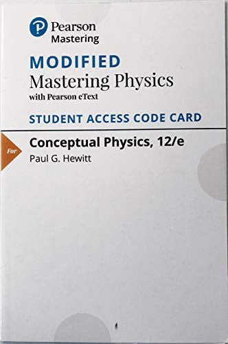 Mastering Physics with Pearson eText (up to 24 months) Access Code for Conceptual Physics (ValuePack Only)