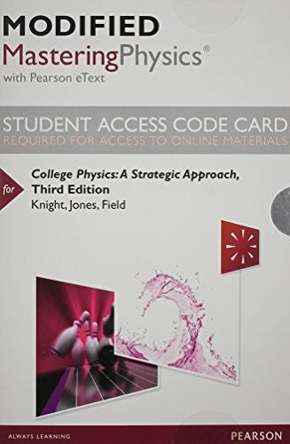 Modified Mastering Physics with Pearson Etext -- Standalone Access Card -- For College Physics