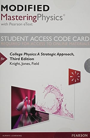 Modified Mastering Physics with Pearson Etext -- Standalone Access Card -- For College Physics