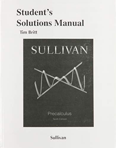 Student's Solutions Manual for Precalculus