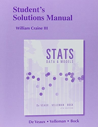 Student's Solutions Manual for Stats