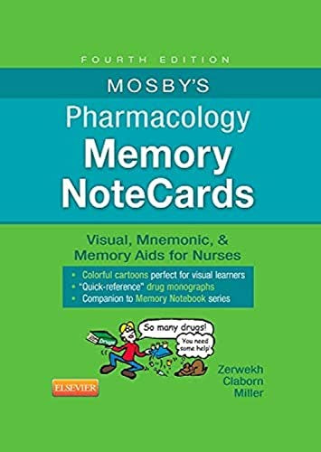 Mosby's Pharmacology Memory NoteCards