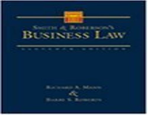 Smith and Roberson's Business Law