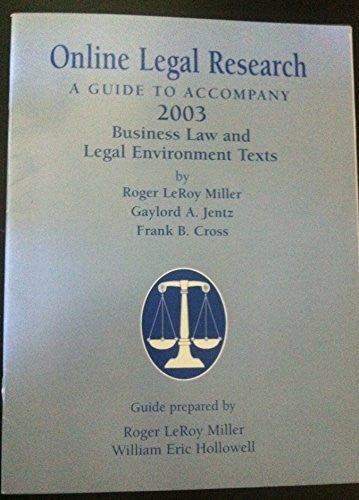 Title: Online Legal Reserch Guide 2003