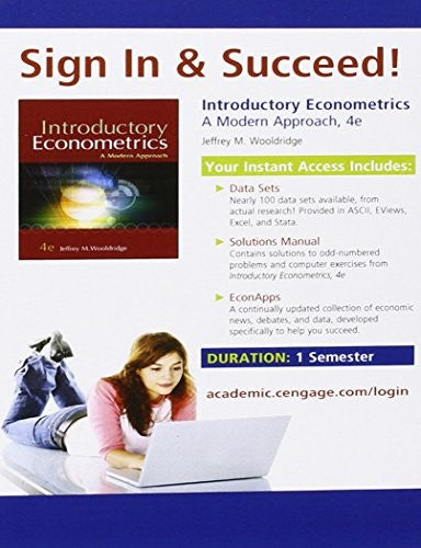 Introductory Econometrics