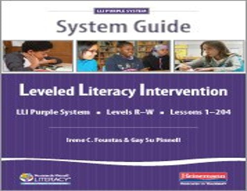 Fountas & Pinnell Leveled Literacy Intervention  Purple System Guide