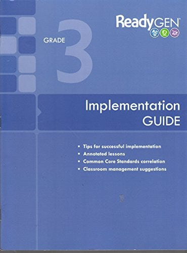 ReadyGen Grade 3 Implementation Guide