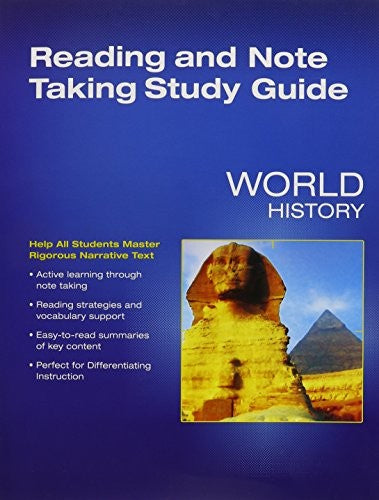 World History 2016 Survey Reading and Notetaking Study Guide Grade 10