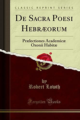 de Sacra Poesi Hebrorum