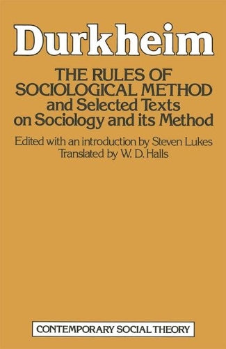 The Rules of Sociological Method