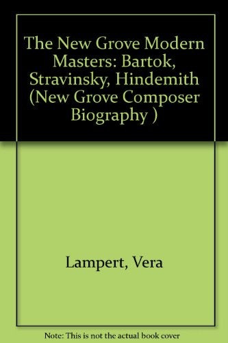 The New Grove Modern Masters