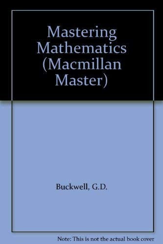 Mastering Mathematics