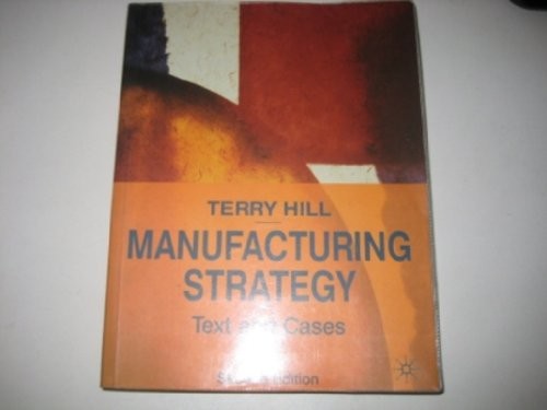 Manufacturing Strategy