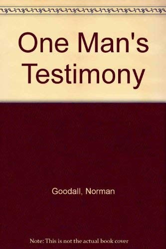 One Man's Testimony
