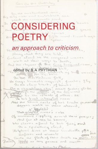 Considering Poetry