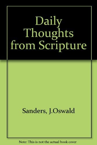 Daily Thoughts from Scripture