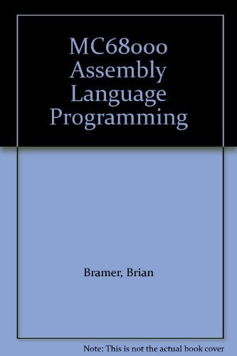 MC68000 Assembly Language Programming