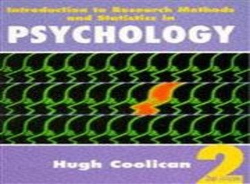 Introduction To Research Methods and Statistics in Psychology