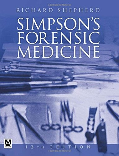Simpson's Forensic Medicine, 12Ed