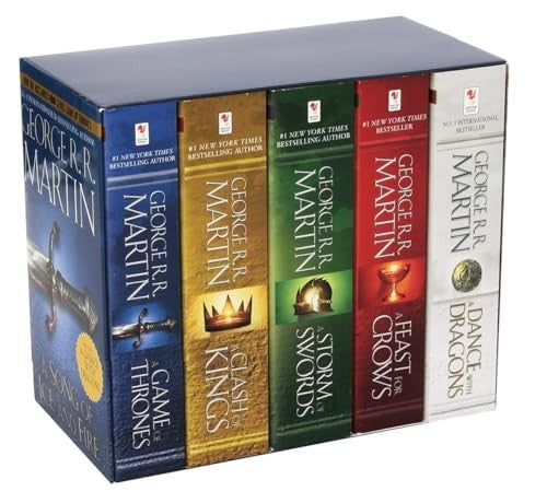 George R. R. Martin's a Game of Thrones 5-Book Boxed Set (Song of Ice and Fire Series): A Game of Thrones, a Clash of Kings, a Storm of Swords, a Feast for Crows, and a Dance with Dragons