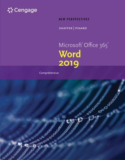 New Perspectives MicrosoftÂ®Office 365 & WordÂ® 2019 Comprehensive