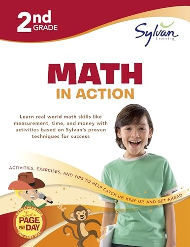 Second Grade Math In Action (Sylvan Workbooks)