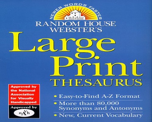 Random House Webster's Large Print Thesaurus