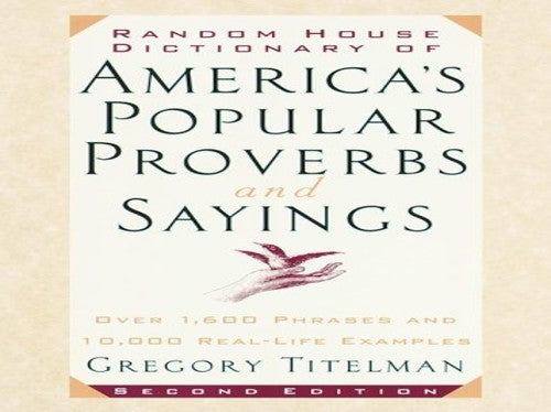 Random House Proverbs Dictionary