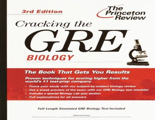 The Princeton Review Cracking the GRE Biology Subject Test