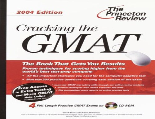 Cracking GMAT W/CD 2004