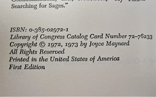 Looking back;: A chronicle of growing up old in the sixties