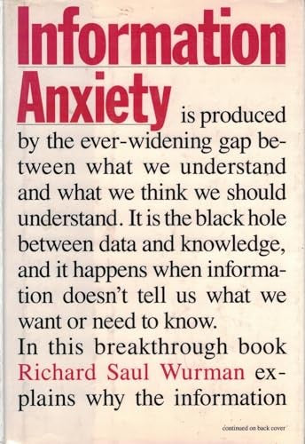 Information Anxiety