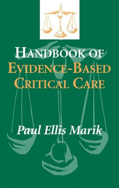 Handbook of Evidence-based Critical Care