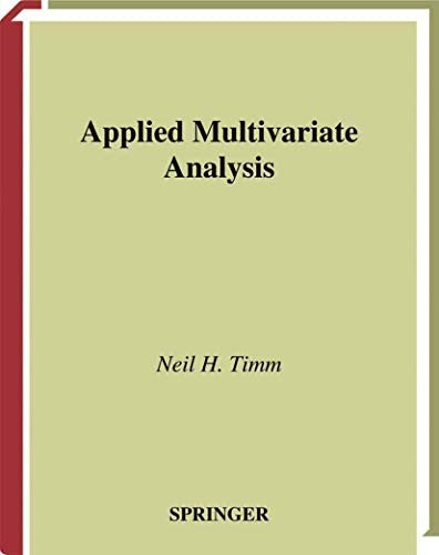 Applied Multivariate Analysis