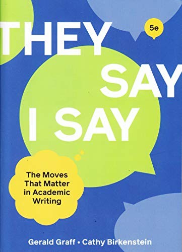 They Say  I Say  e  Review Copy