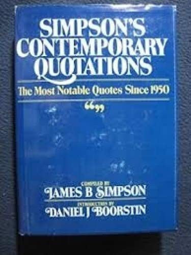 Simpson's Contemporary Quotations