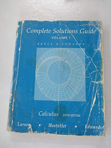 Calculus : Instructor's Solutions Guide
