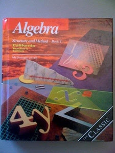 Algebra Structure And Method Book 1 (CA) (TE) 