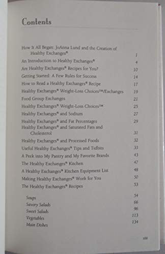 Healthy Exchanges Cookbook