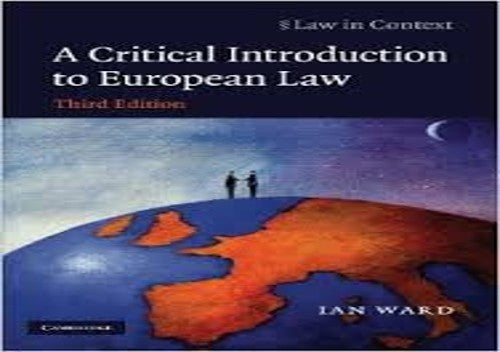 A Critical Introduction to European Law
