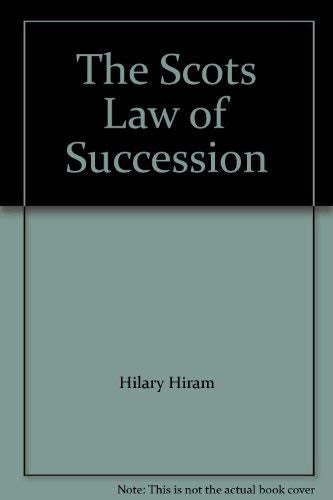 The Scots Law of Succession