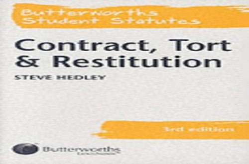 Contract, Tort and Restitution