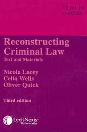 Reconstructing Criminal Law