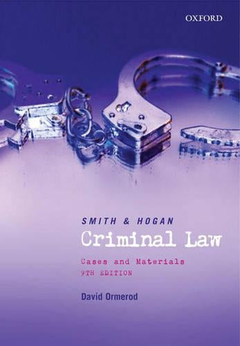 Smith and Hogan Criminal Law