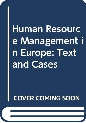 Human Resource Management in Europe