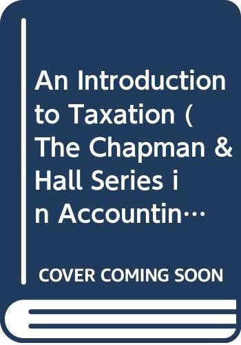 Introduction to Taxation : Policy and practice 1994/95 edition