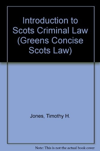Introduction to Scots Criminal Law