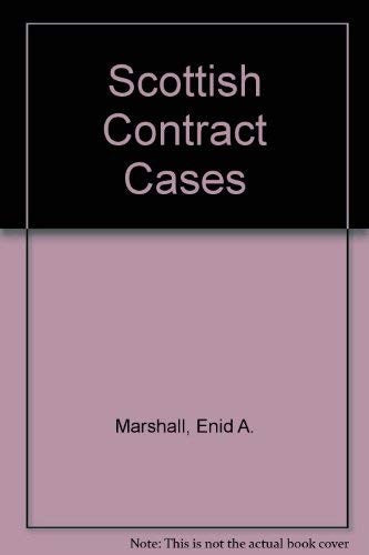 Scottish Contract Cases